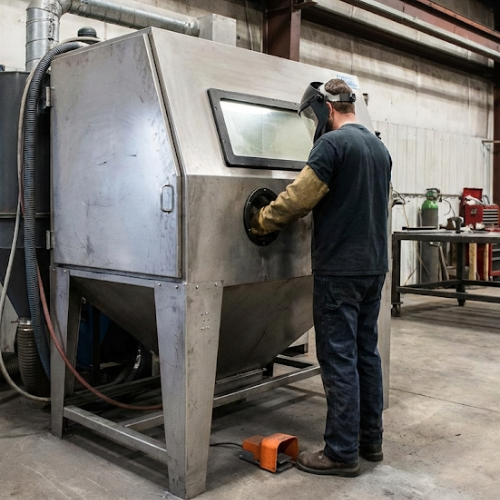 Cabinet Type Blasting Machines